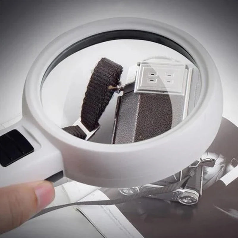 30X Handheld Magnifying Glass with LED Light