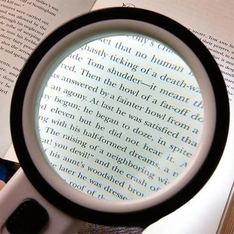 30X Handheld Magnifying Glass with LED Light
