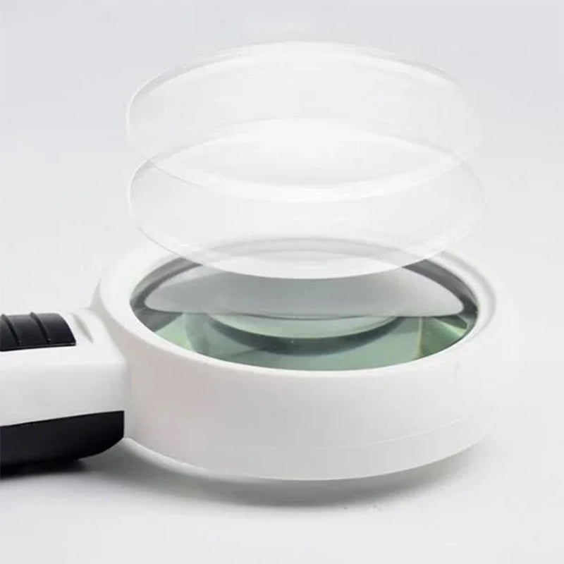 30X Handheld Magnifying Glass with LED Light