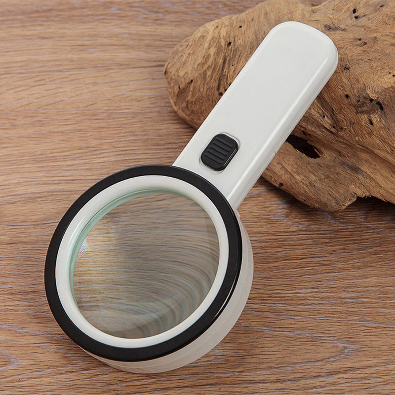 30X Handheld Magnifying Glass with LED Light