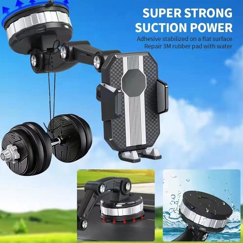 360° Rotatable Suction Phone Holder - Strong Grip