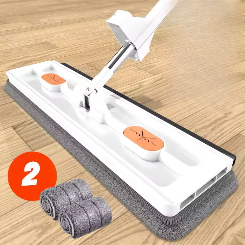 360° Rotating Flat Mop with Strong Handle