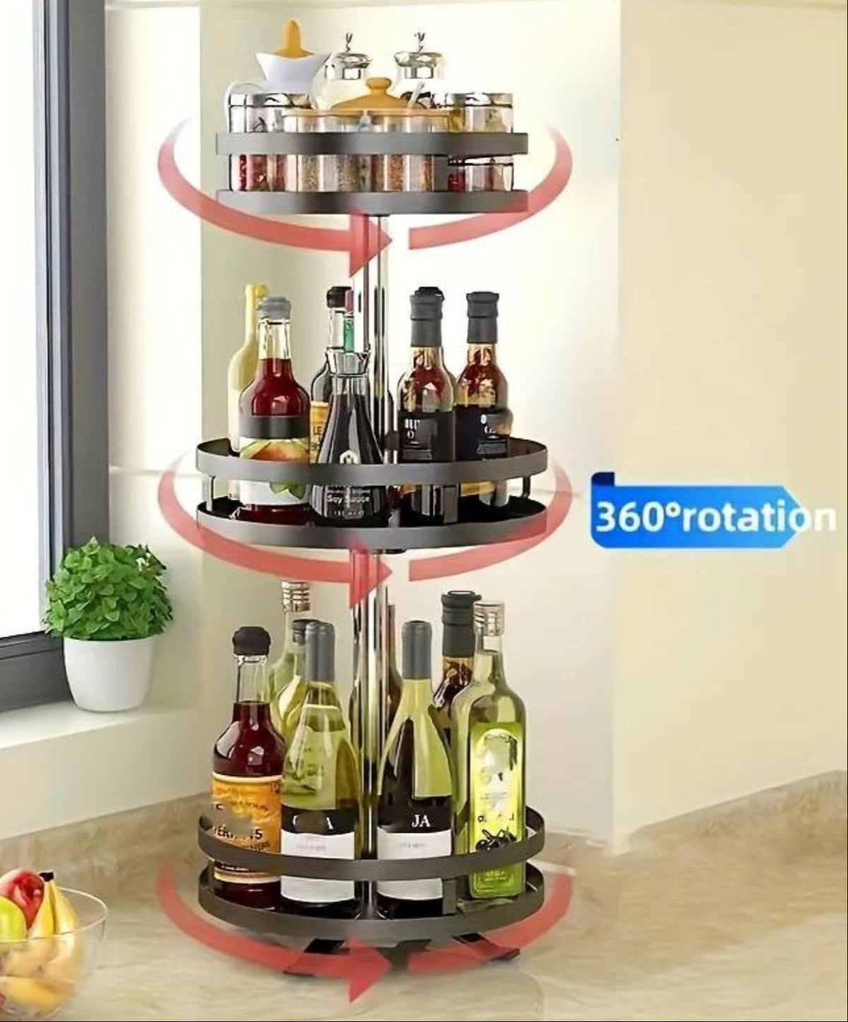 360° Rotating Storage Rack