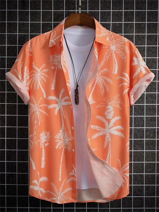 3D Floral Print Hawaiian Shirt