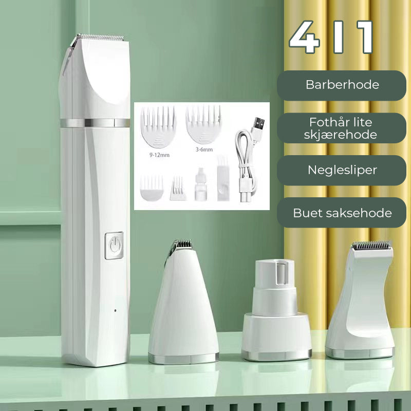 4-in-1 Quiet & Efficient Pet Hair Clipper