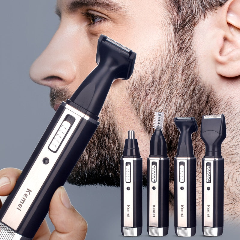 4-in-1 Rechargeable Electric Hair and Beard Trimmer