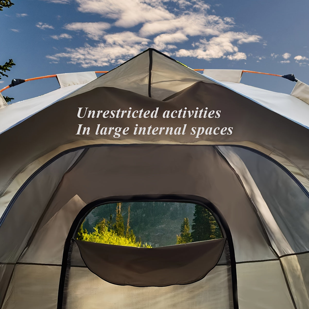 4-Person Pop-Up Camping Tent with UV Protection – Instant Setup Shelter