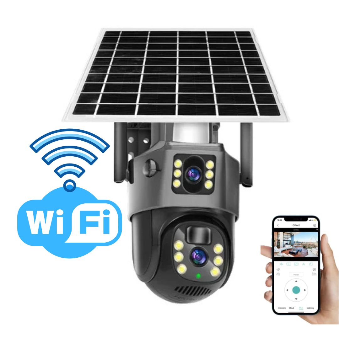 4K Wireless Security Camera – Smart Outdoor Surveillance with Motion Alerts and Solar Charging