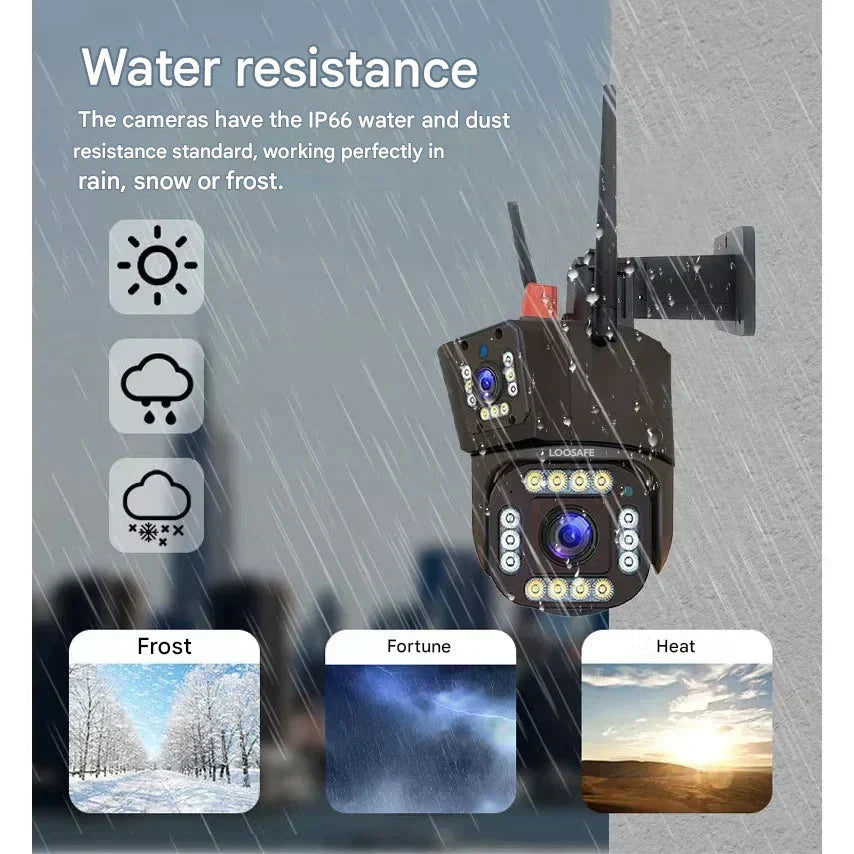4K Wireless Security Camera – Smart Outdoor Surveillance with Motion Alerts and Solar Charging