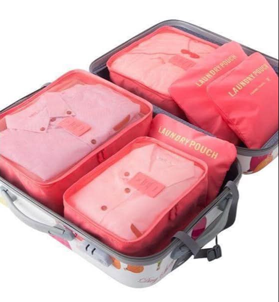 6-Piece Luggage Packing Cube Travel Set