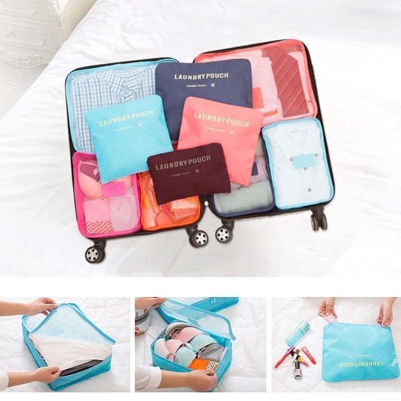 6-Piece Luggage Packing Cube Travel Set