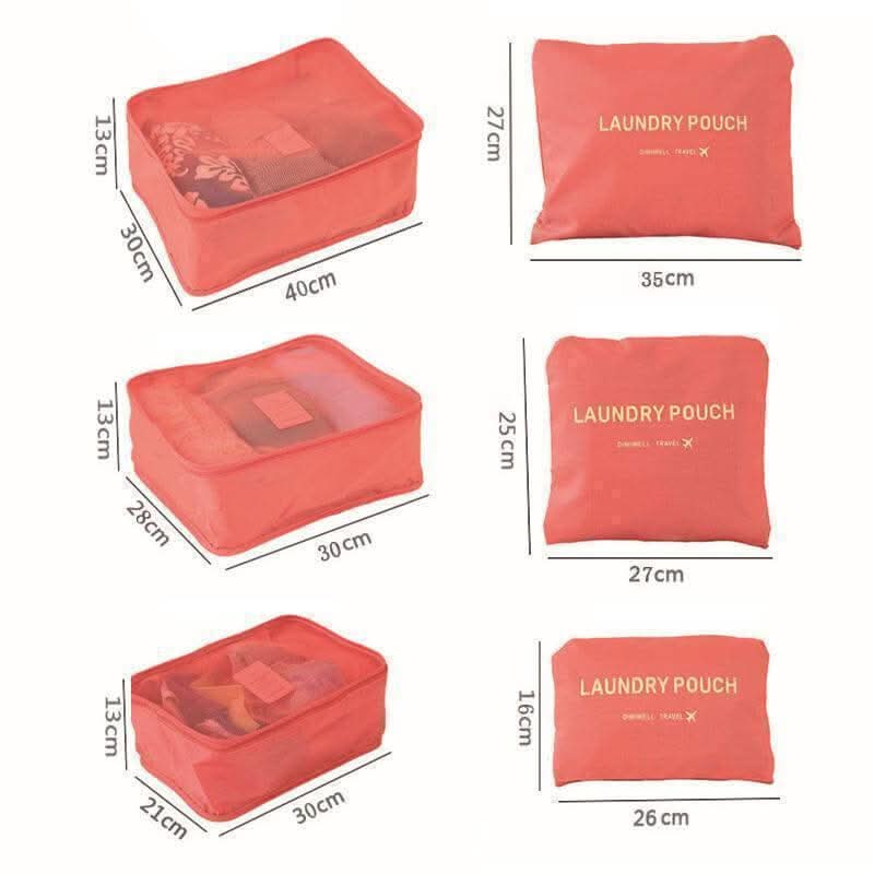 6-Piece Luggage Packing Cube Travel Set