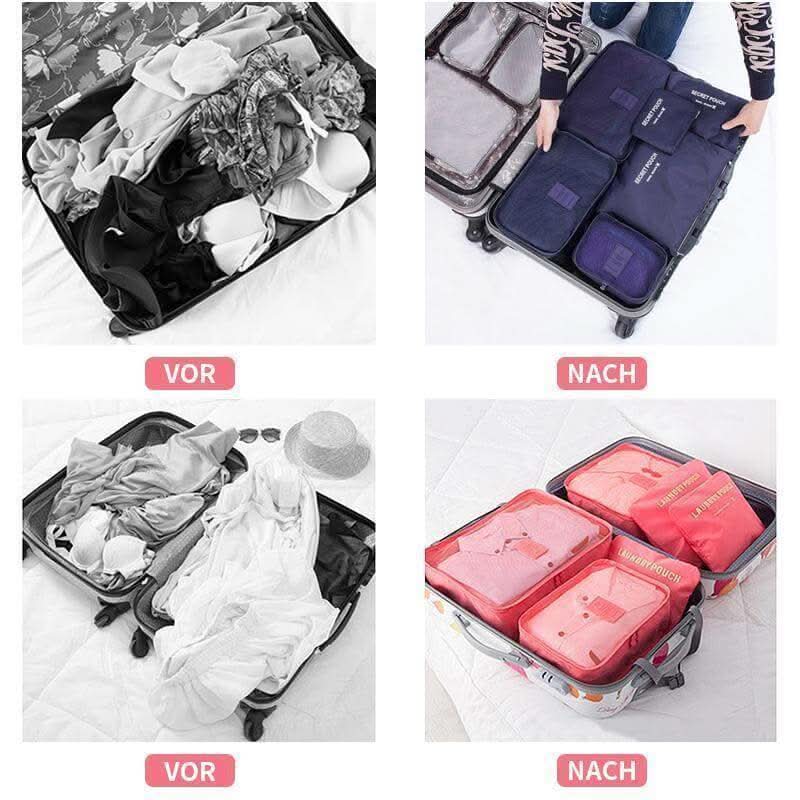 6-Piece Luggage Packing Cube Travel Set