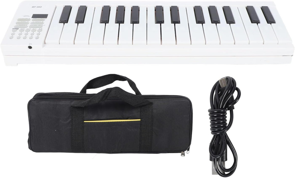 61-Key Foldable Digital Piano with Recording and Playback Function