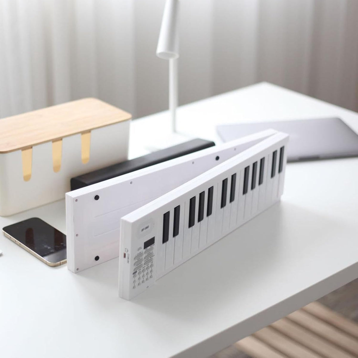 61-Key Foldable Digital Piano with Recording and Playback Function