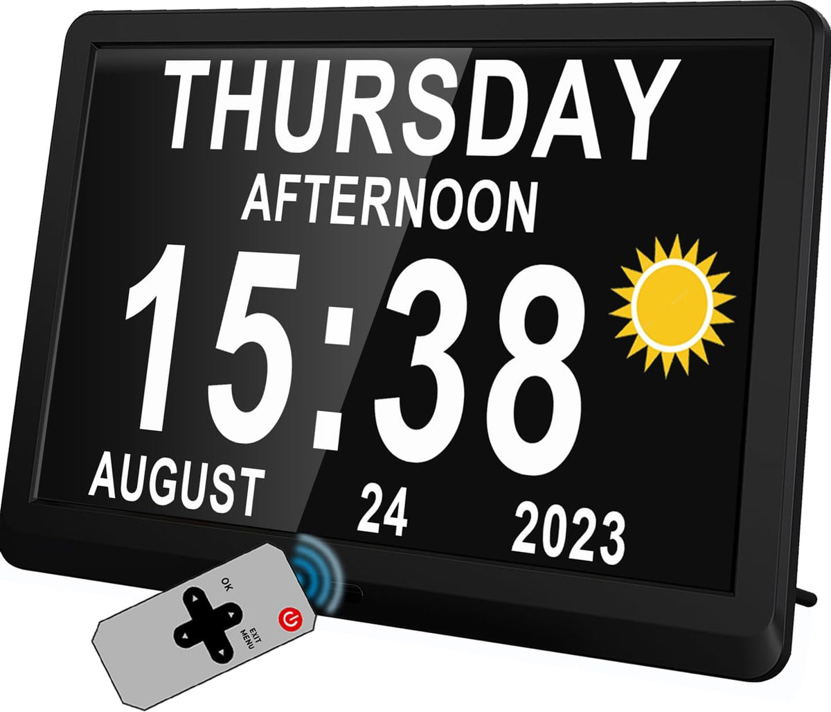 7-Inch Digital Calendar Clock