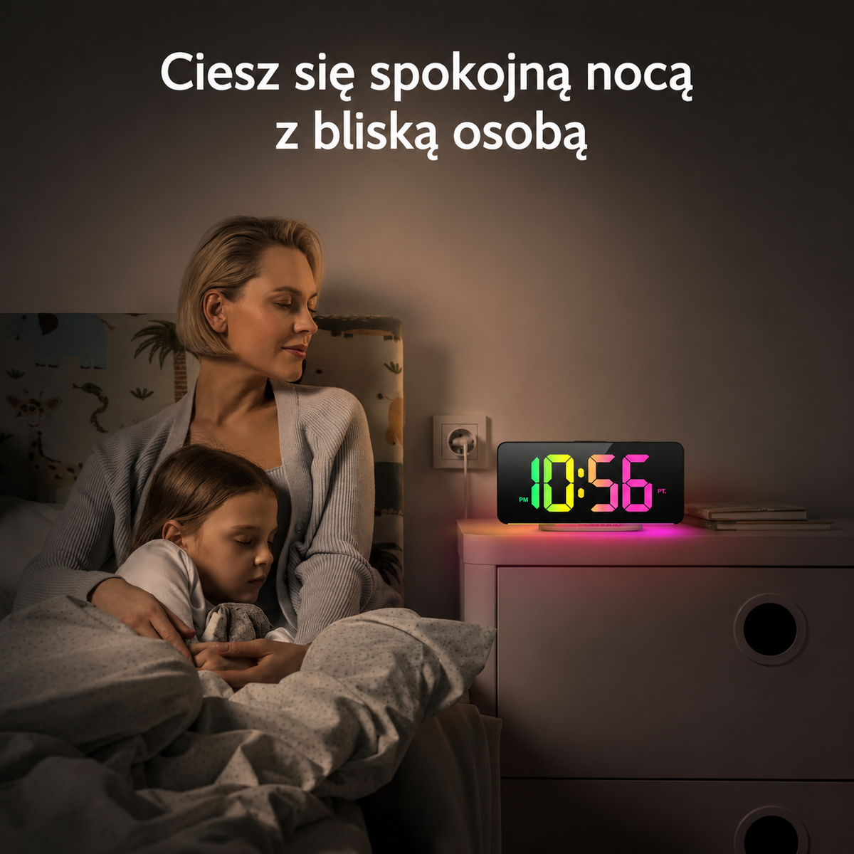 7-Inch Digital Calendar Clock