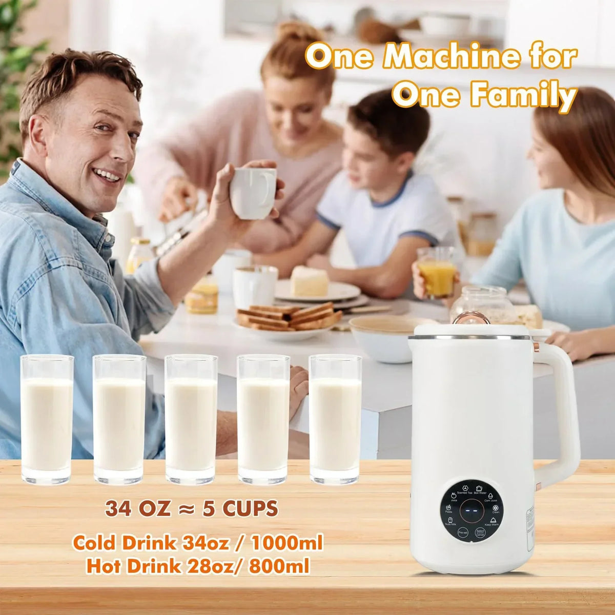 8-in-1 Nut Milk Maker (1000 ml)
