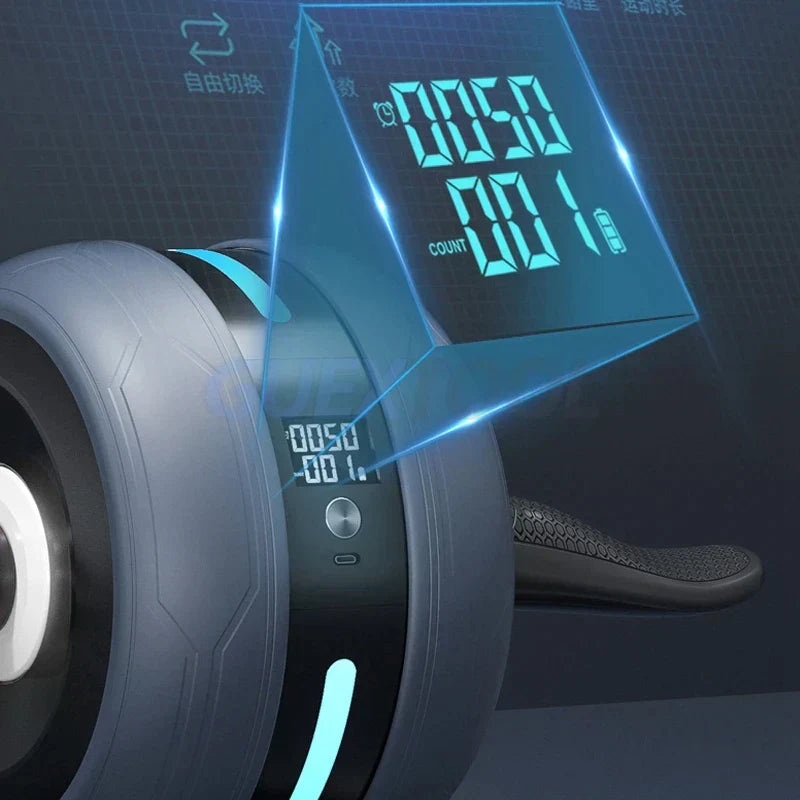 Ab Roller Wheel with Automatic Rebound & Counter