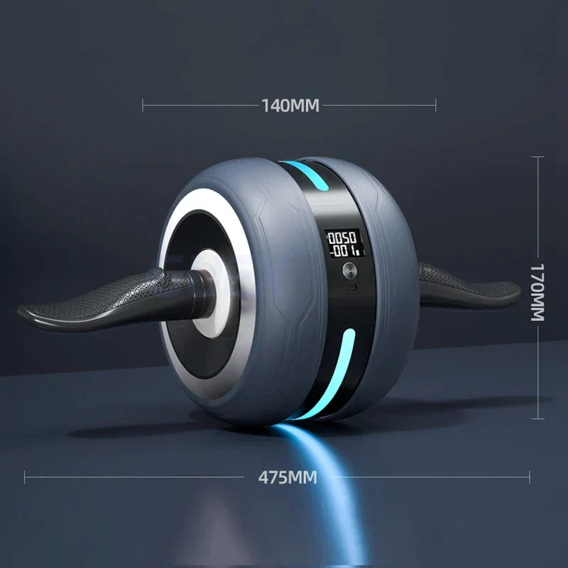 Ab Roller Wheel with Automatic Rebound & Counter