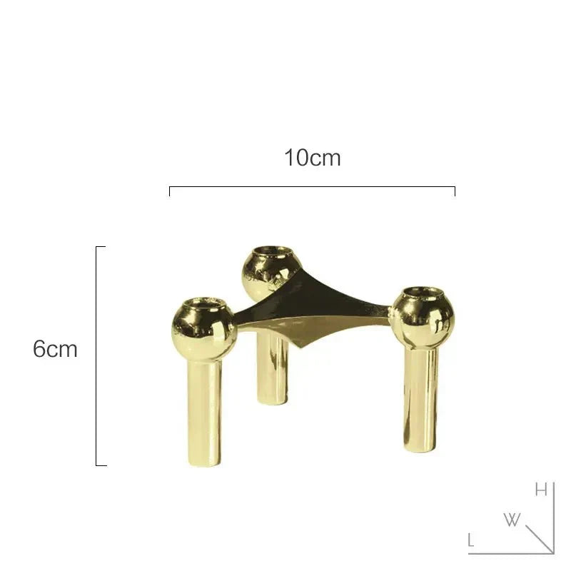 Abstract Molecular Structure Candle Holder