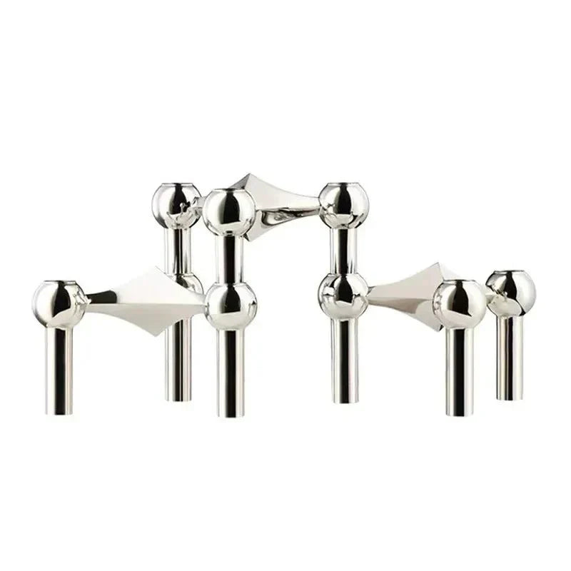 Abstract Molecular Structure Candle Holder