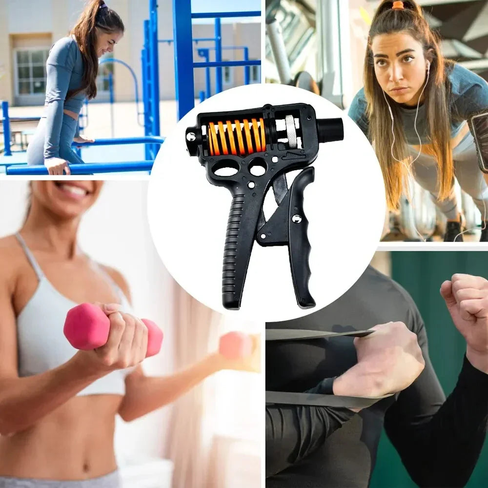 Adjustable 5–165 kg Heavy Hand Grip Strengthener - Finger Exerciser for Arm, Wrist, and Forearm Training