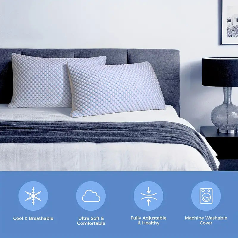 Adjustable and Breathable Pillow for Every Sleep Position