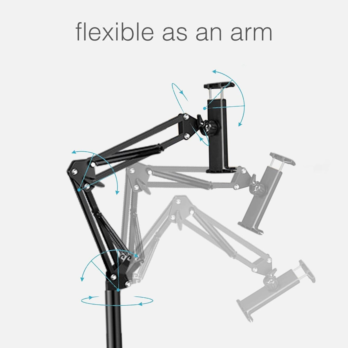 Adjustable Phone & Tablet Floor Stand for Hands-Free Viewing