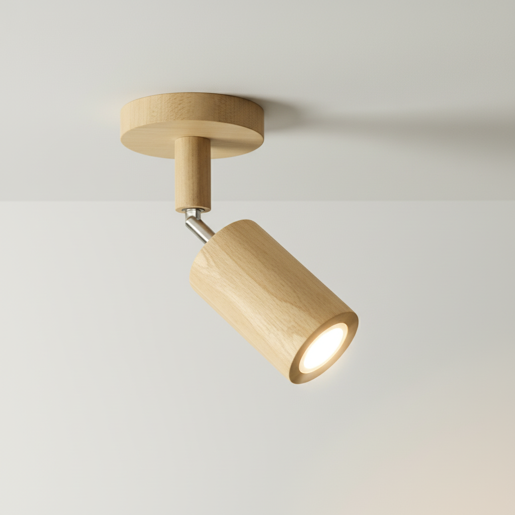 Adjustable Wooden Spotlight