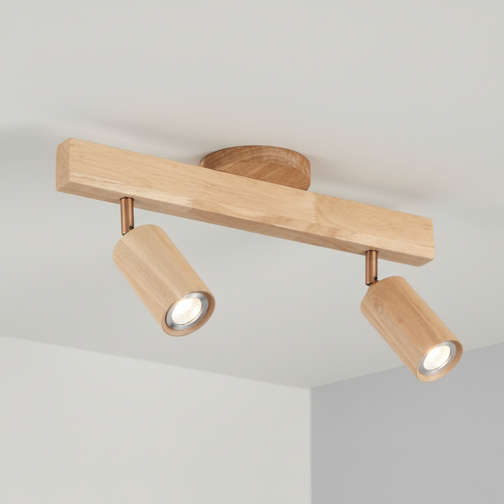 Adjustable Wooden Spotlight