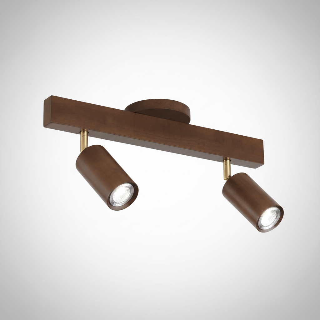 Adjustable Wooden Spotlight