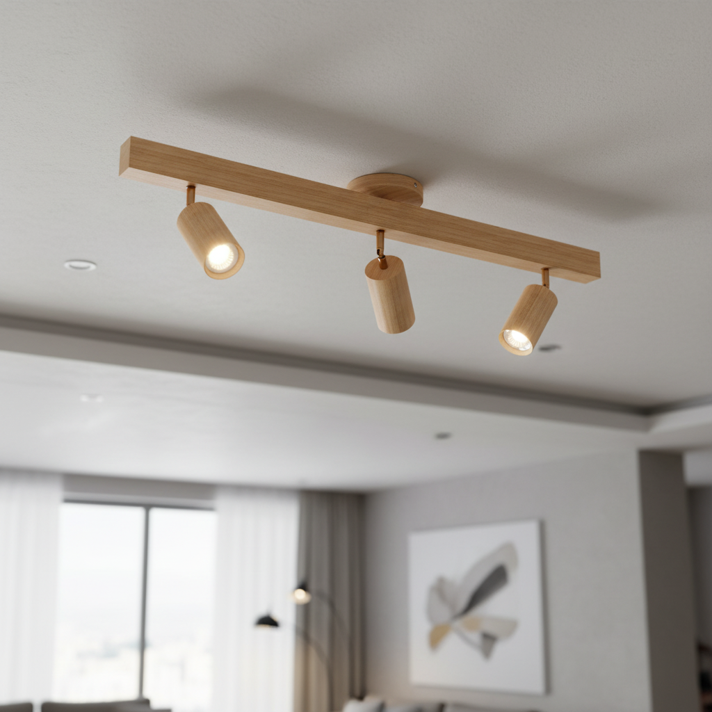 Adjustable Wooden Spotlight