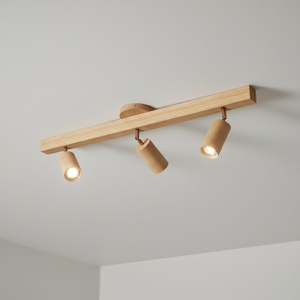 Adjustable Wooden Spotlight