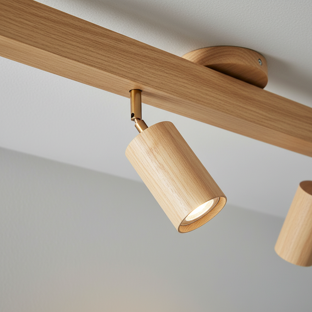 Adjustable Wooden Spotlight