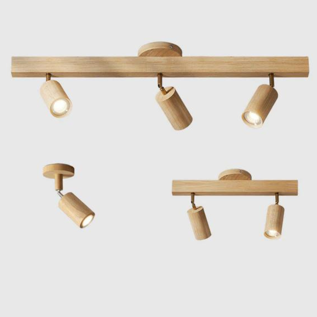Adjustable Wooden Spotlight
