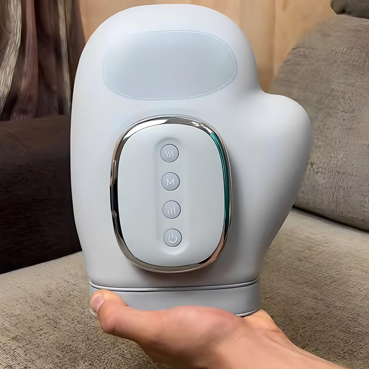 Air Compression Hand Massager with Heat, 3 Modes, 5 Intensity Levels and 2000mAh Rechargeable Battery