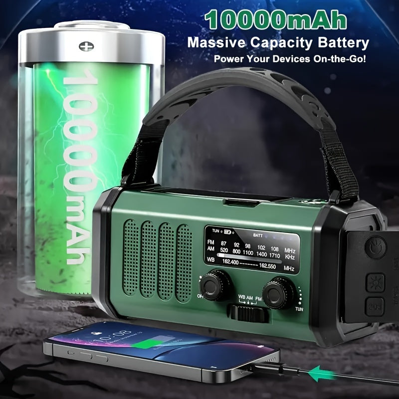 All-in-One Emergency Radio with Flashlight and Charger