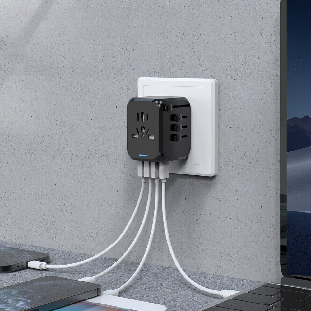 All-in-One Universal Travel Adapter Power Hub