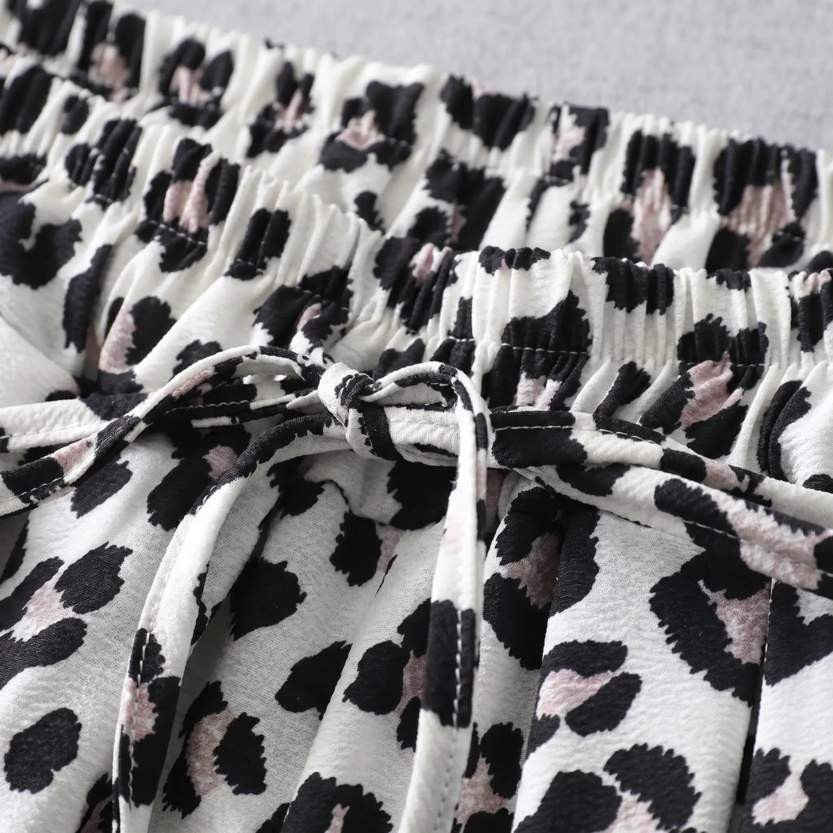 Animal Print Wide-Leg Pants