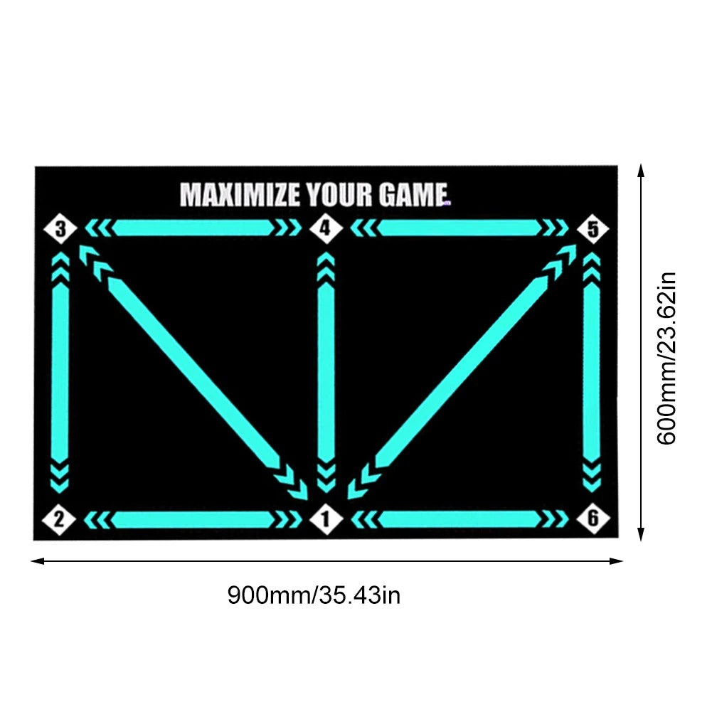 Anti-Slip, Noise-Reducing Soccer Training Mat