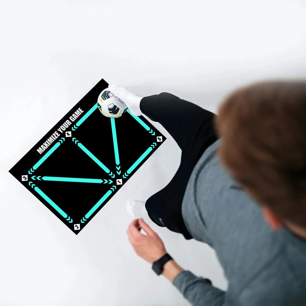 Anti-Slip, Noise-Reducing Soccer Training Mat
