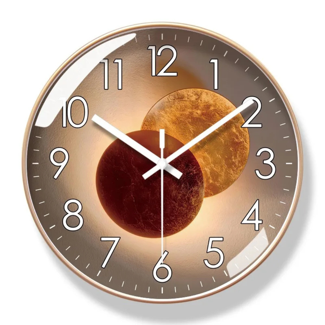 Artistic Designer Living Room Wall Clock with Silent Mechanism