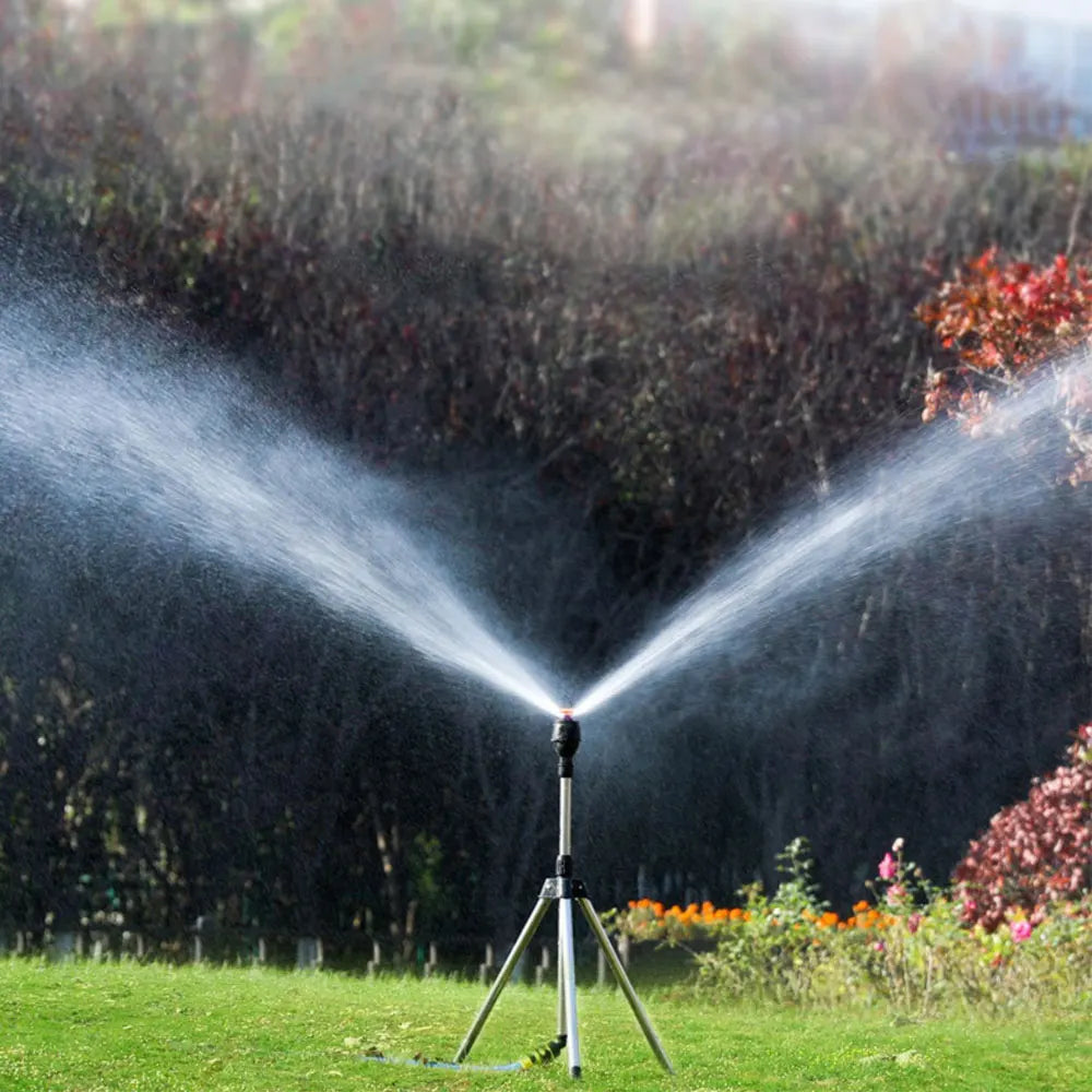 Automatic Rotating Garden Sprinkler with Adjustable Tripod