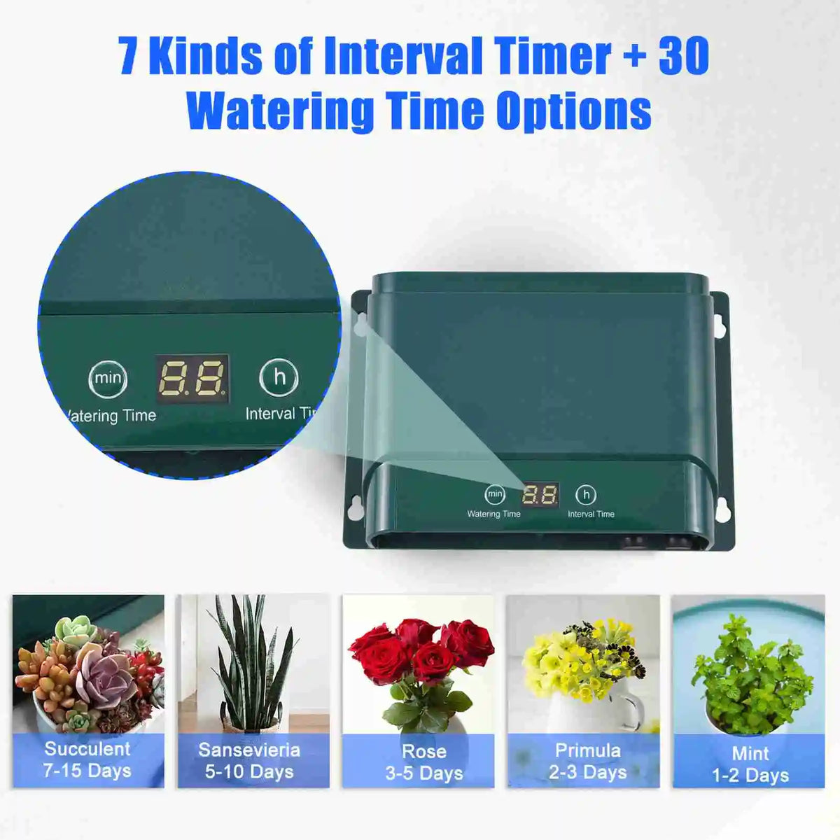 Automatic Solar Drip Irrigation System Kit with 30 Modes and 7 Timers