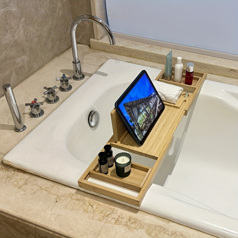 Bamboo Bathtub Caddy