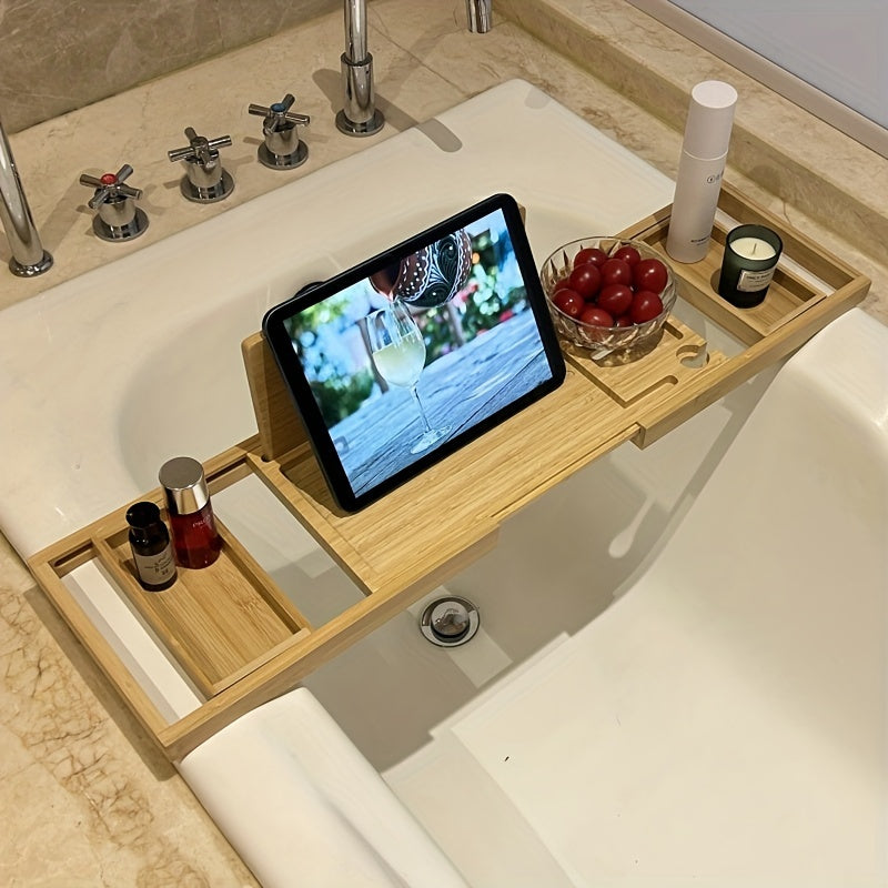 Bamboo Bathtub Caddy