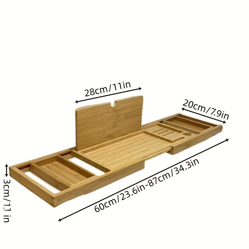 Bamboo Bathtub Caddy