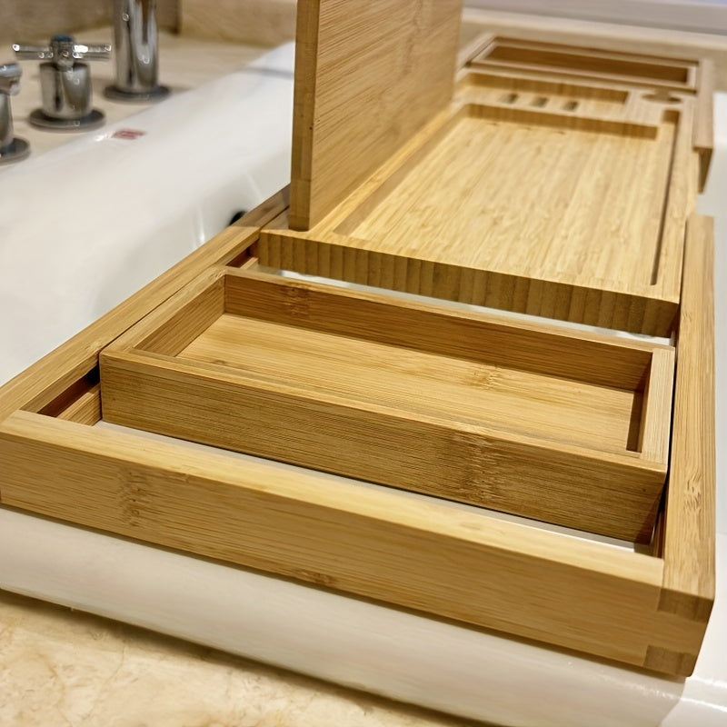 Bamboo Bathtub Caddy