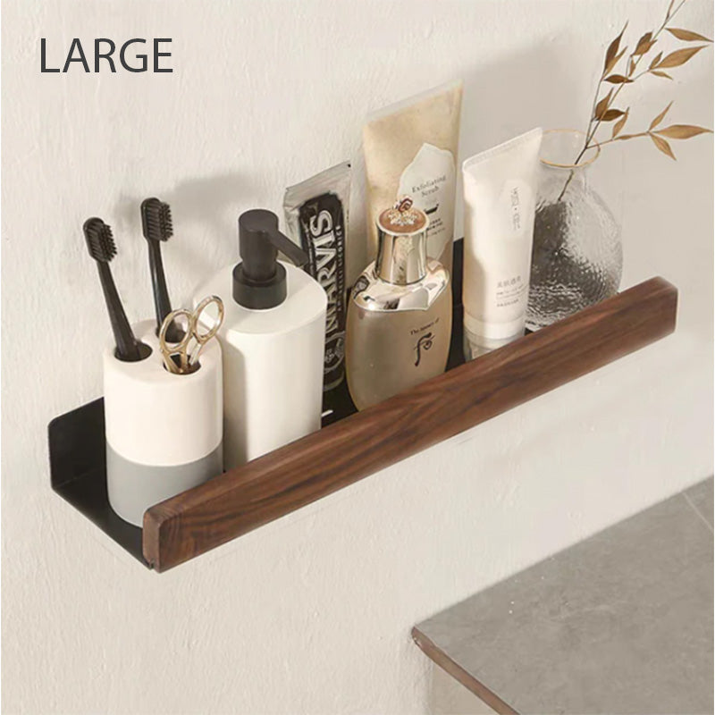 Bathroom Shelves for Modern Storage in a Warm Minimalist Design
